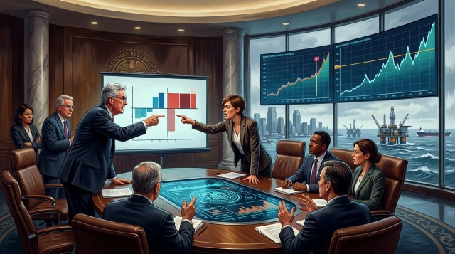 Record FOMC dissents, Brent tops $112, and yields rise.