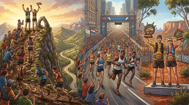 Zegama vertical winners, marathon shifts, and UTA22 titles.