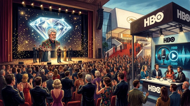 Cannes ovations for Diamond, Almodovar, HBO podcast debuts.