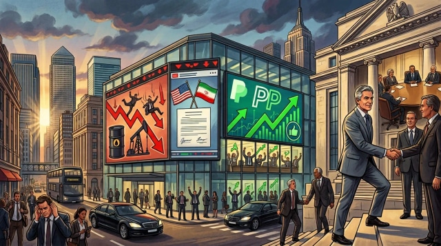Oil plunges on US-Iran deal, PayPal beats, Warsh advances.
