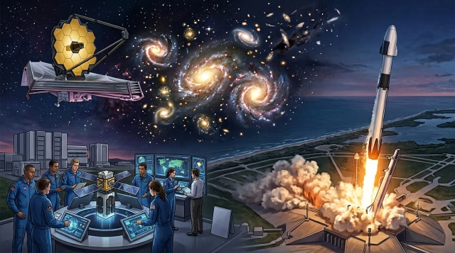 JWST upends galaxy models, NASA boosts ASTRA, CRS-34 launches.