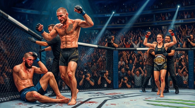 Strickland defeats Chimaev, Van retains title at UFC 328.