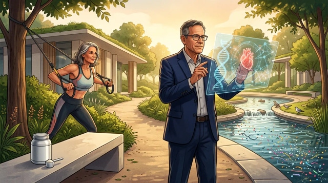 Creatine aids menopause, Topol on longevity, microplastics.