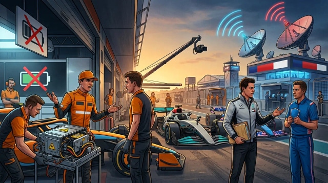 Norris demands no battery, Mercedes bids for Alpine, Sky extends F1.