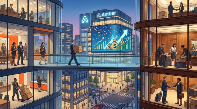 Cooley, Kirkland add laterals as Amber raises $35M.