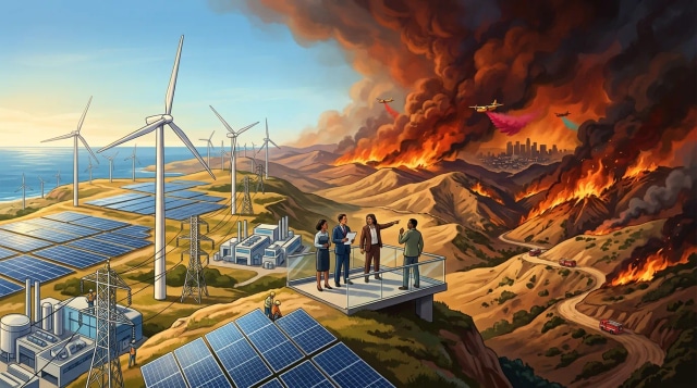 IEA sees record $3.4T investment, LA wildfire, COP31 urged.