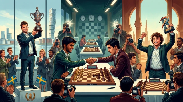 Carlsen wins Sigeman, Niemann wins rapid, Gukesh beats Sindarov.