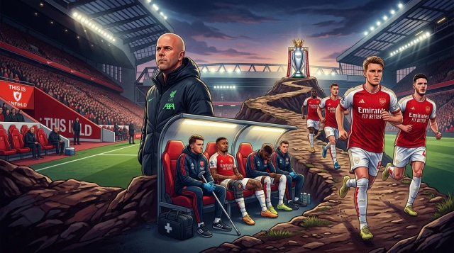 Arsenal title race, injuries and Slot Liverpool future.