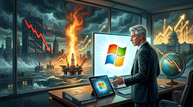 Stocks fall on oil and yields surge, Ackman buys Microsoft.