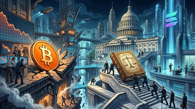 Bitcoin dips on CPI, clarity act advances, and solana holds.