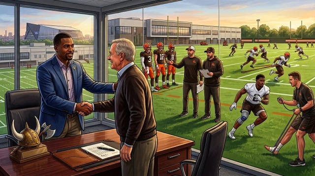 Vikings hire Teasley as GM, Browns weigh QBs, OTAs test recoveries.