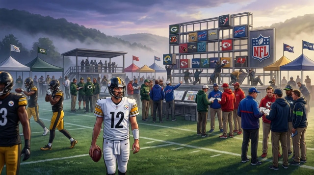 Rodgers to Steelers, teams prep 2026 slate and matchups.