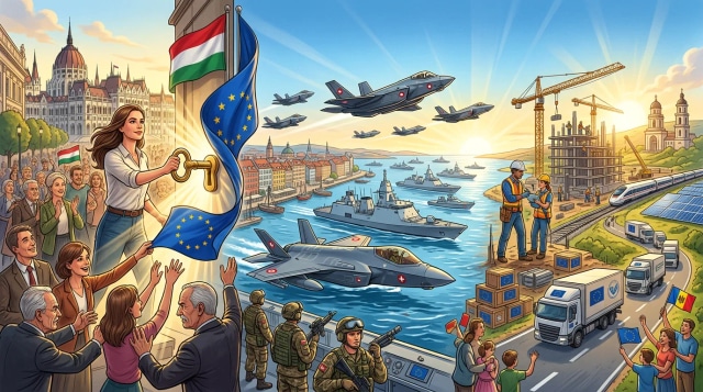 Hungary's pro-EU turn, Danish defense shift, and Moldova boost.