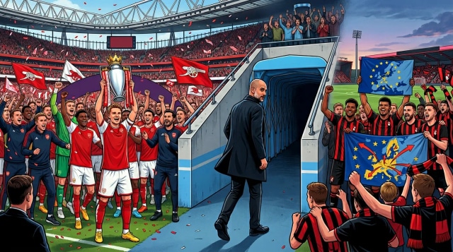 Arsenal wins title, Guardiola exits, Bournemouth qualifies.