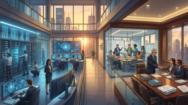 Kirkland $500M AI spend, Norm Law ECVC add, Fenwick PE hire.