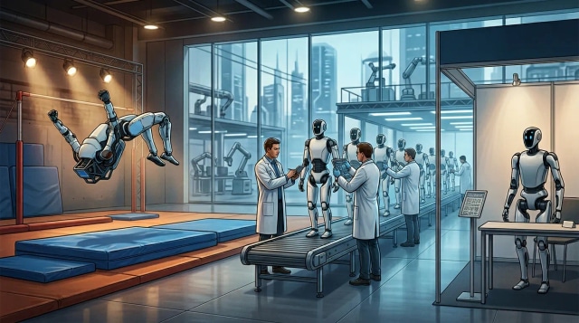 Atlas gymnastics, 1X ramps NEO, and Unitree $3,700 humanoid.
