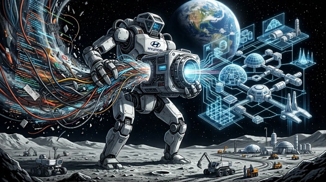 Shift cleaning data, Hyundai Atlas scale, lunar blueprint.