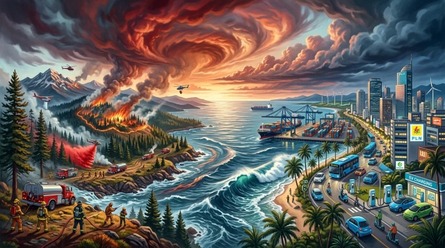 El Niño intensifies, Oregon fire holds, Indonesia eyes EVs.