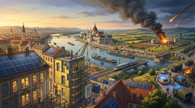 EU funds Hungary, Russia hits Romania, EPBD takes effect.