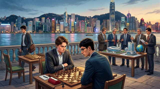 Keymer leads, Firouzja withdraws, Hong Kong and bids update.