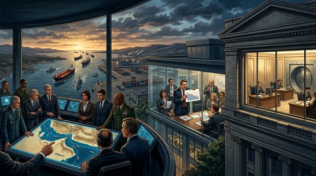 Hormuz plan surfaces, earnings weaken and banks hold firm.