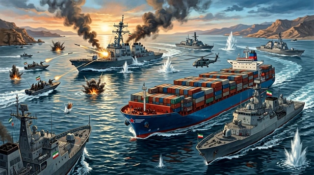 Hormuz clashes renew and Iran sets rules as China engages.