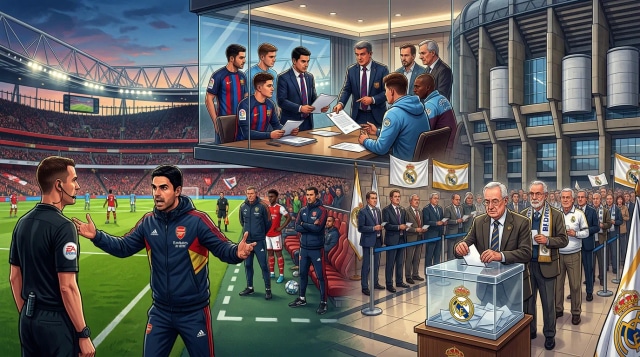 Barca bids for Alvarez, Arteta questions call, Madrid vote.