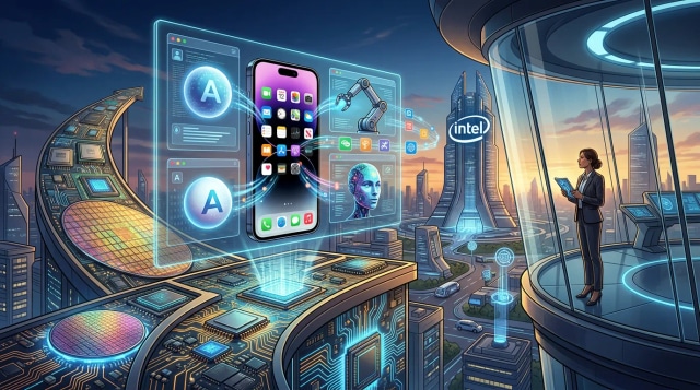 iOS 27 adds 3rd-party AI, chips rally, Apple eyes Intel.