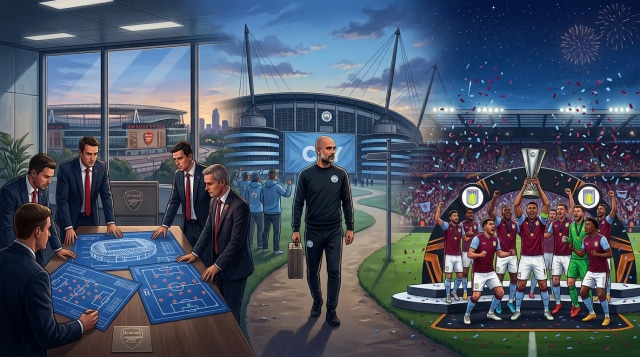 Arsenal blueprint, Guardiola City exit, Villa Europa win.