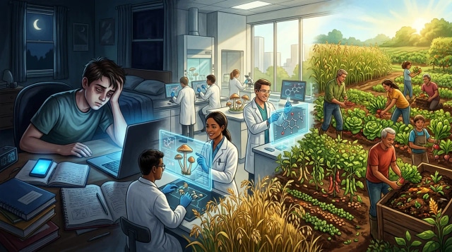 Teen sleep lows, psychedelic advances, and microbiome fiber.