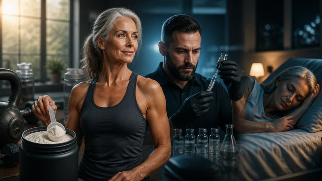 Creatine for menopause, Huberman peptides, sleep efficiency.