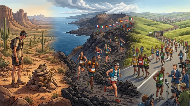 Cocodona death, Transvulcania World Cup, Comrades review.