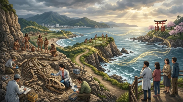 Nagatitan named, gene flow found, Japanese ancestry mapped.