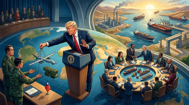 Trump dangles Taiwan arms, trade board forms, Iran reopens.
