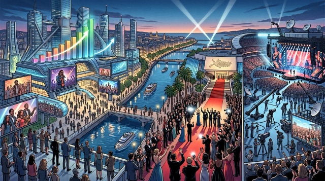 Spotify 2030 targets, Cannes ovations, Netflix live expansion.