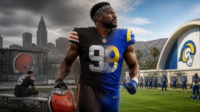 Browns trade Myles Garrett to Rams as OTAs open on June 1.