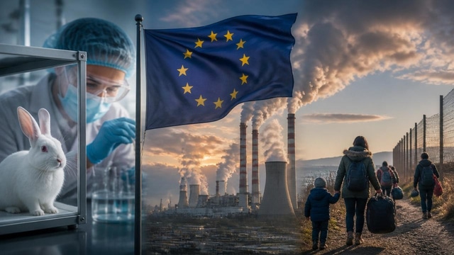 EU animal testing phase-out, ETS removals, and migration review.
