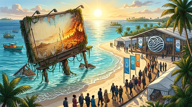 IPCC AR7 in Bahamas drops RCP8.5 and water summit opens.