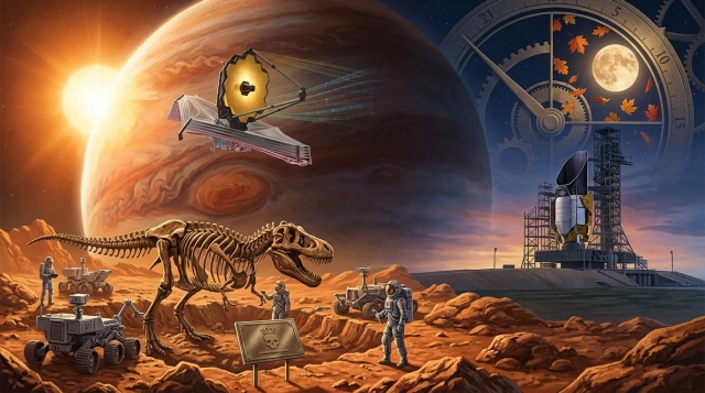 JWST maps hot Jupiter, names T. rex, Roman to September.