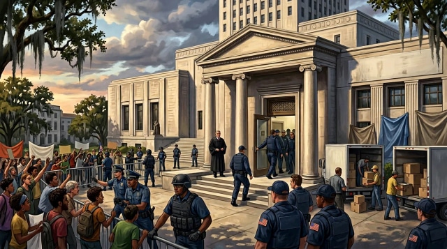 Louisiana clashes, court preserves ICE access, and CDC cuts.